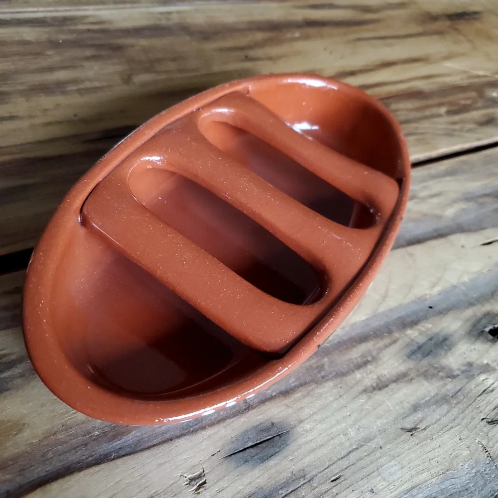 Portuguese Pottery Terracotta Clay Sausage Roaster
